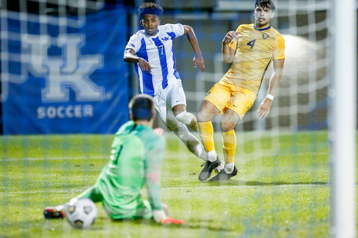 Daniel Evans.

Kentucky beats West Virginia, 1 - 0.

Photo by Harley Jennings | UK Athletics