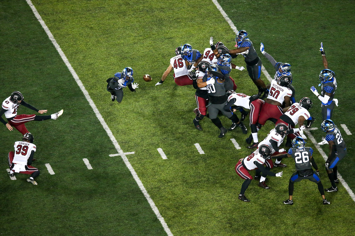 Field.  

UK beat South Carolina 41-18.

Photo by Eddie Justice | UK Athletics