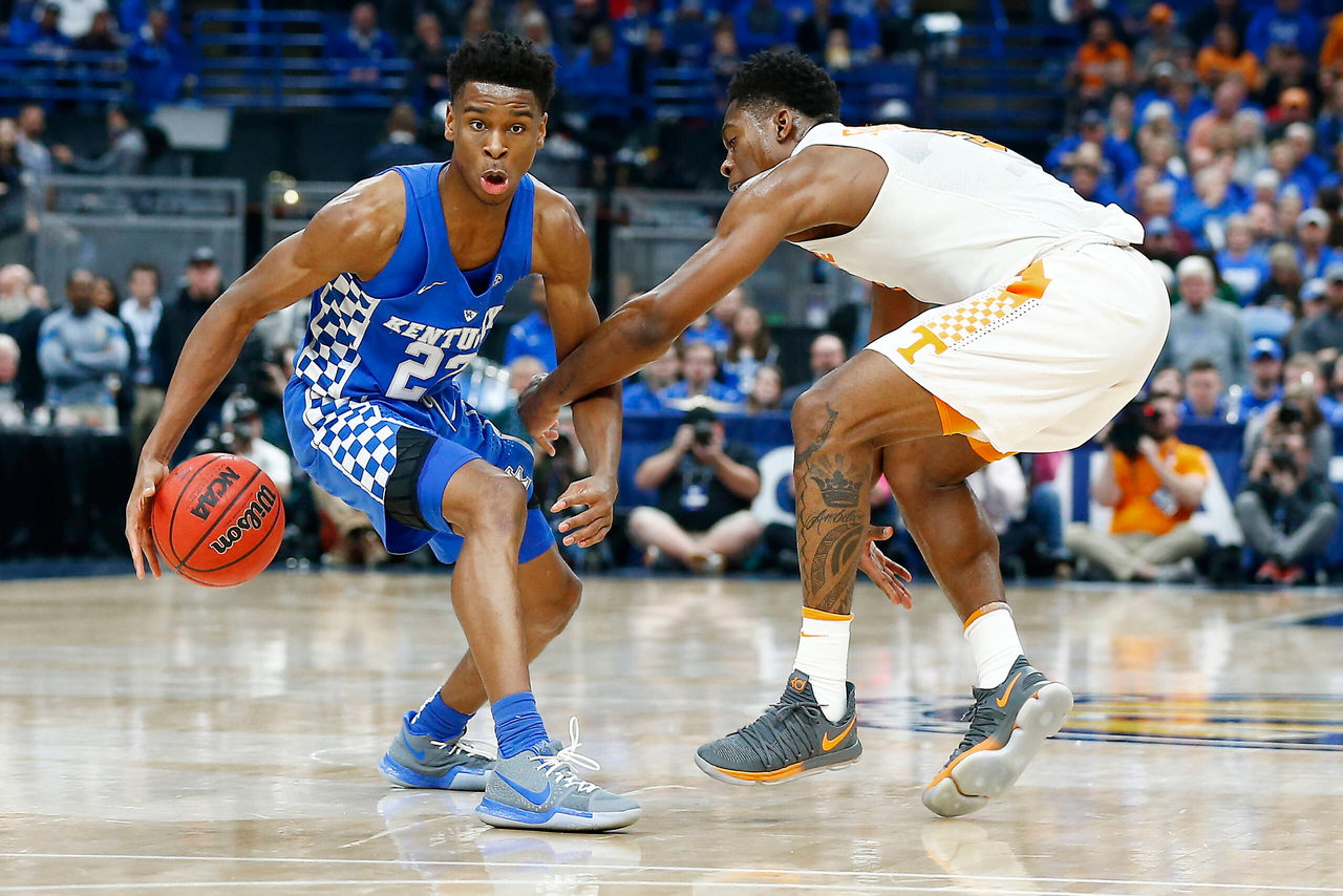 Shai Gilgeous-Alexander.

The University of Kentucky men's basketball team beat Tennessee 77-72 to claim the 2018 SEC Men's Basketball Tournament championship at Scottrade Center in St. Louis, Mo., on Sunday, March 11, 2018.

Photo by Chet White | UK Athletics