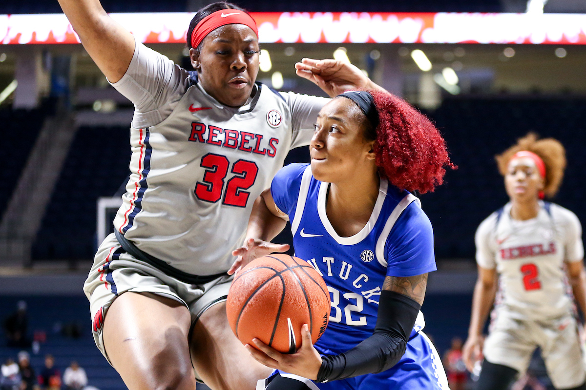 Jaida Roper. 

Kentucky beat Ole Miss 94-52.

Photo by Eddie Justice | UK Athletics