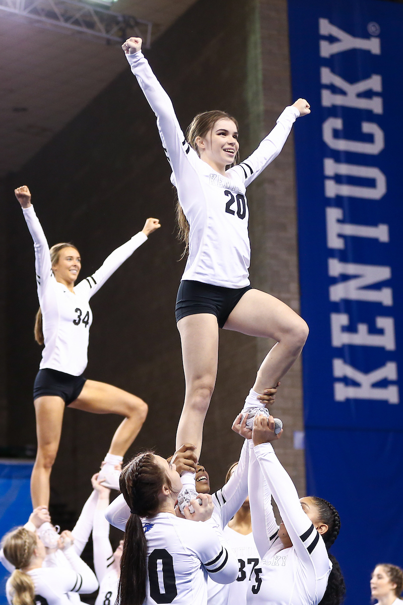 Gabbi Freeman.

Kentucky Stunt blue and white scrimmage. 

Photo by Abbey Cutrer | UK Athletics