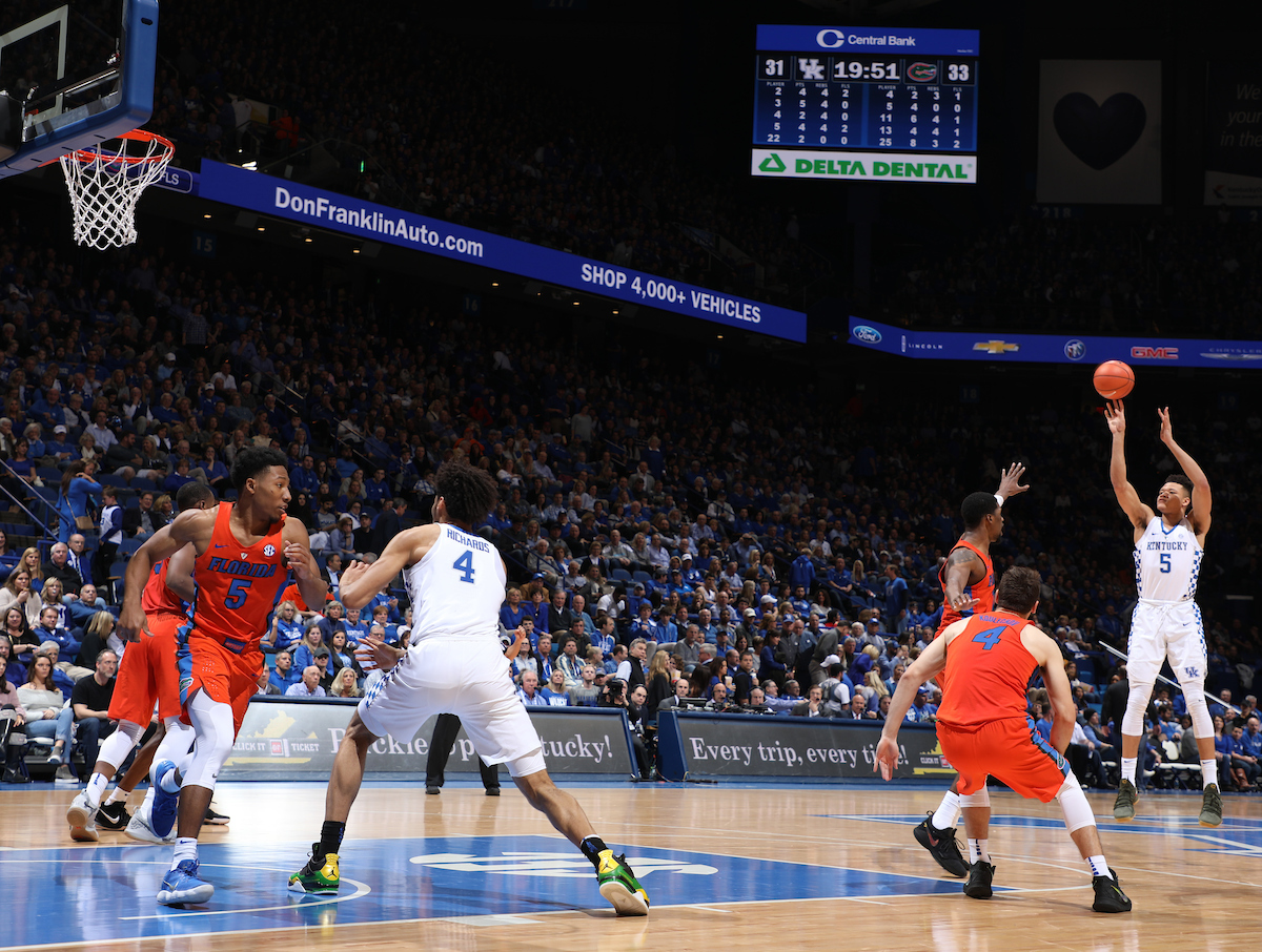 Kevin Knox.

The University of Kentucky men's basketball team falls to Florida 66-64 on Saturday, January 20, 2018 at Rupp Arena in Lexington, Ky.

Photo by Elliott Hess | UK Athletics