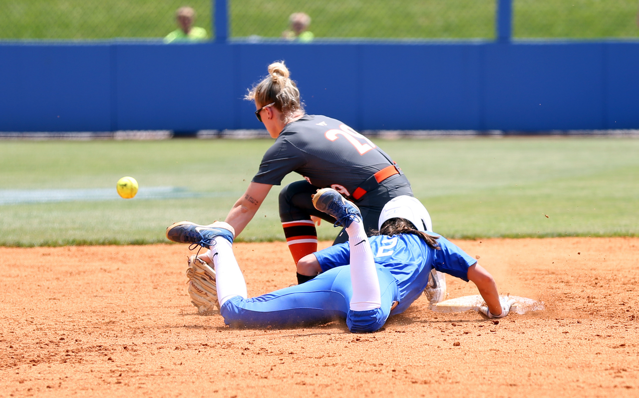 Bailey Vick

Softball beat Virginia Tech 8-1 in the second game of the NCAA Regional Tournament.

Photo by Britney Howard | UK Athletics