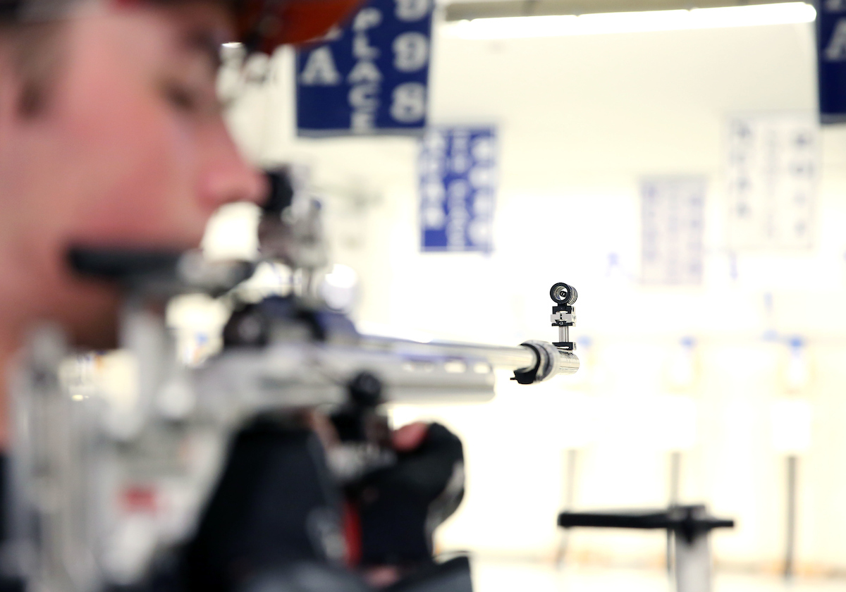 Will Shaner

Rifle competes against NC State on Friday, November 9, 2018 .

Photo by Britney Howard  | UK Athletics