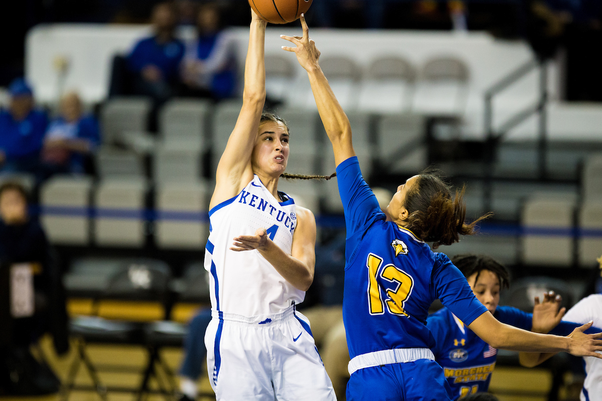Maci Morris

UK women's basketball beats Morehead State. 

Photo by Maddie Baker  | UK Athletics