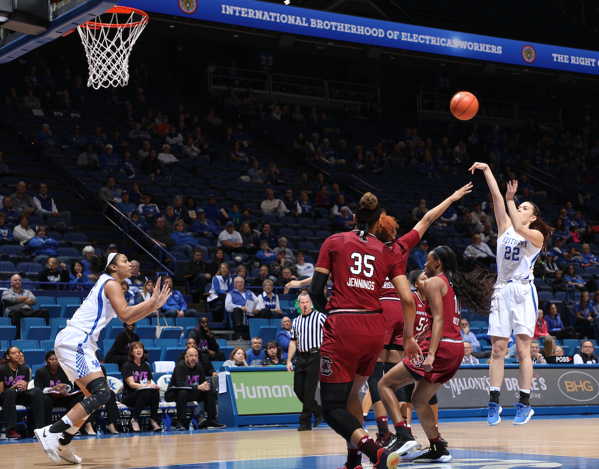 Makenzie Cann

The University of Kentucky women's basketball team falls to South Carolina on Sunday, January 21, 2018 at Rupp Arena in Lexington, Ky.

Photo by Elliott Hess | UK Athletics