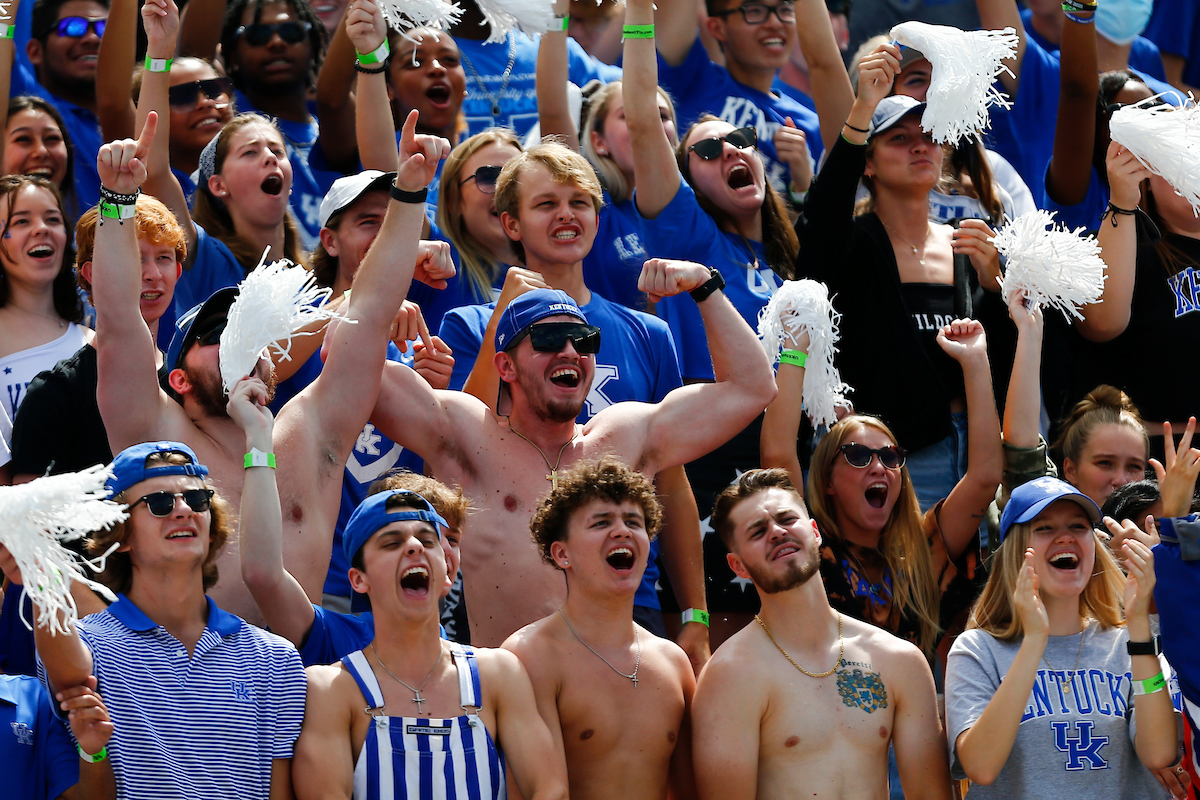 UK Fans. 

UK beat ULM 45-10. 

Photo By Barry Westerman | UK Athletics