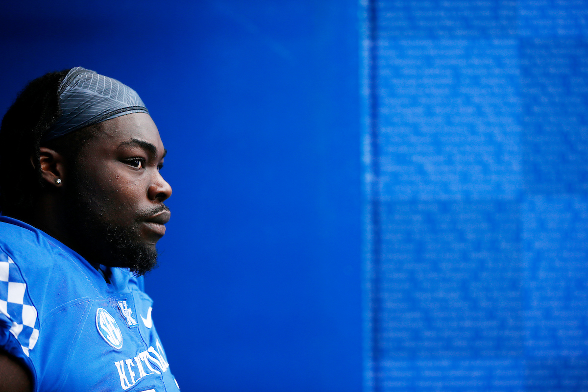 George Asafo-Adjei.

UK football beats MTSU 34-23 on Senior Day at Kroger Field.

Photo by Quinn Foster | UK Athletics
