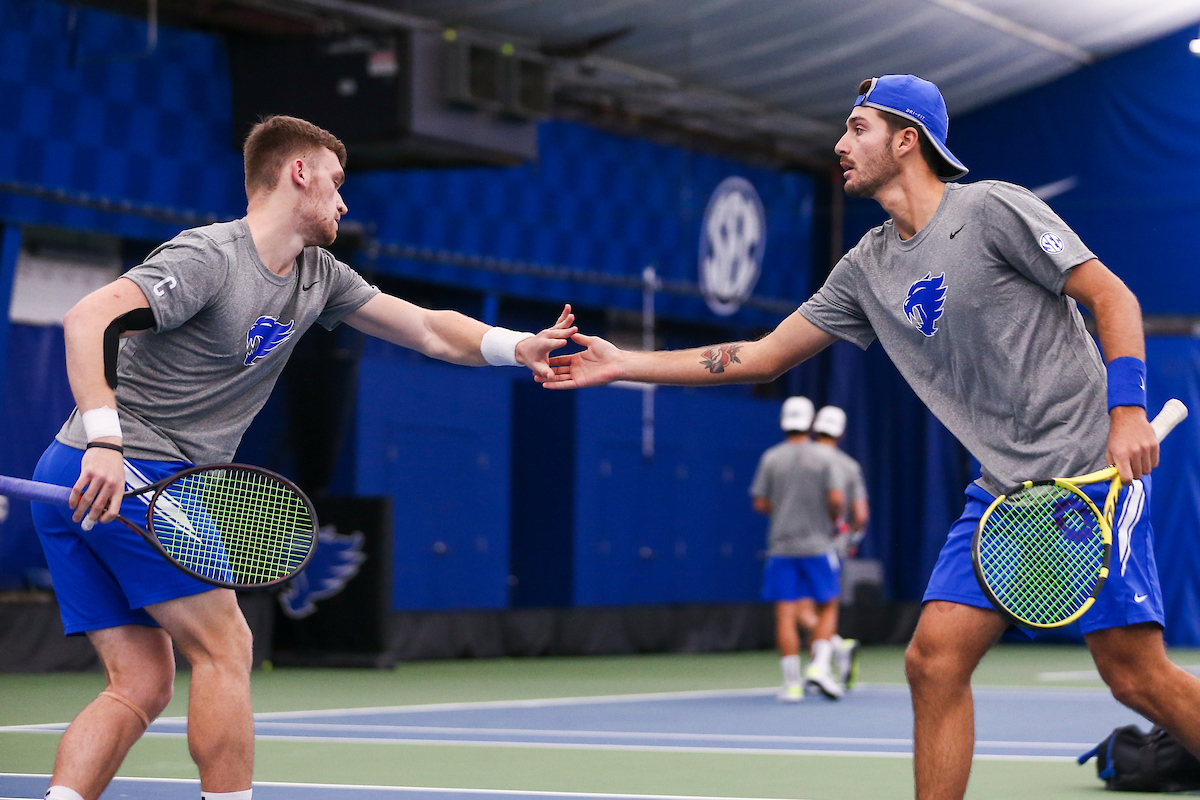 Millen Hurrion & Yasha Zemel.

Kentucky defeats Virginia Tech 5-2.

Photo by Grace Bradley | UK Athletics