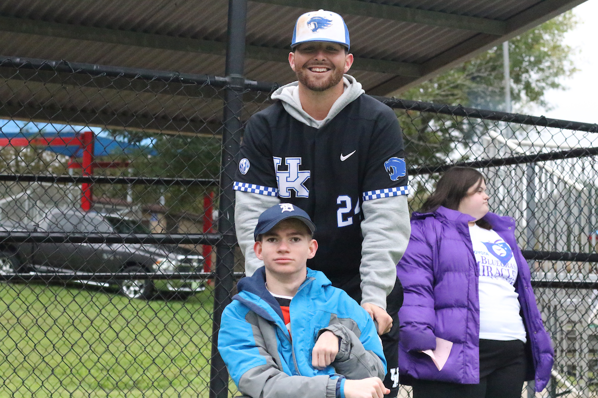The Baseball team spends the morning with a group of kids in the Miracle League on Saturday, October 13th at Shillito Park.

Photos by Noah J. Richter | UK Athletics