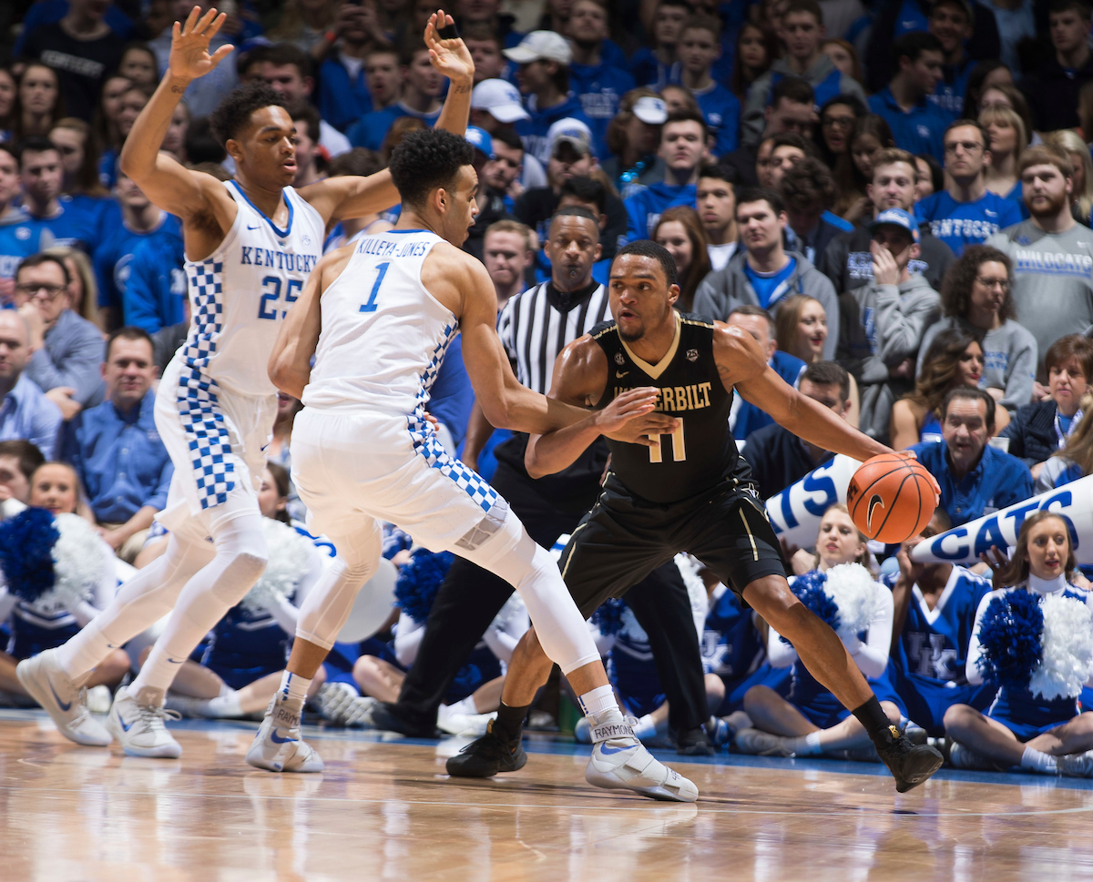 P.J. Washington and Sacha Killeya-Jones.

The University of Kentucky men's basketball team beats Vanderbilt 83-81 on Tuesday, January 30, 2018 at Rupp Arena in Lexington, Ky.


Photos by Mark Cornelison | UK Athletics