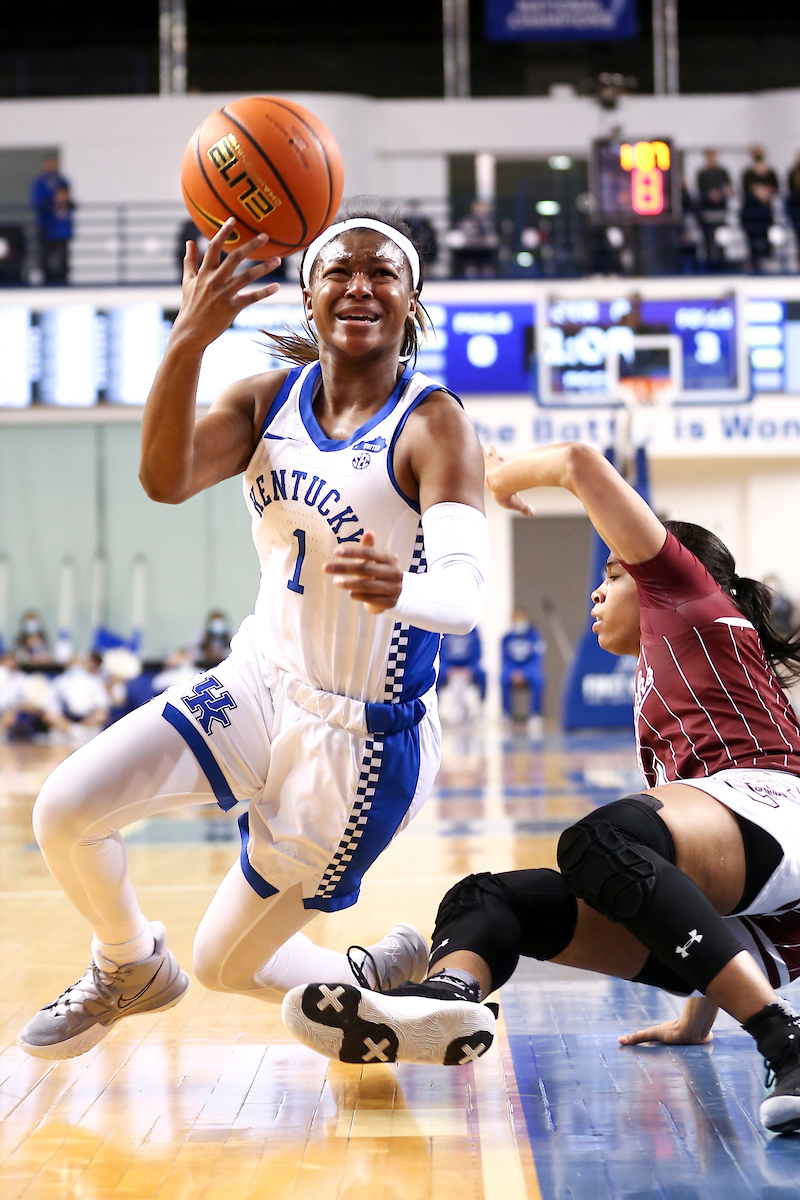 Robyn Benton.

Kentucky loses to South Carolina 59-50.

Photo by Grace Bradley | UK Athletics