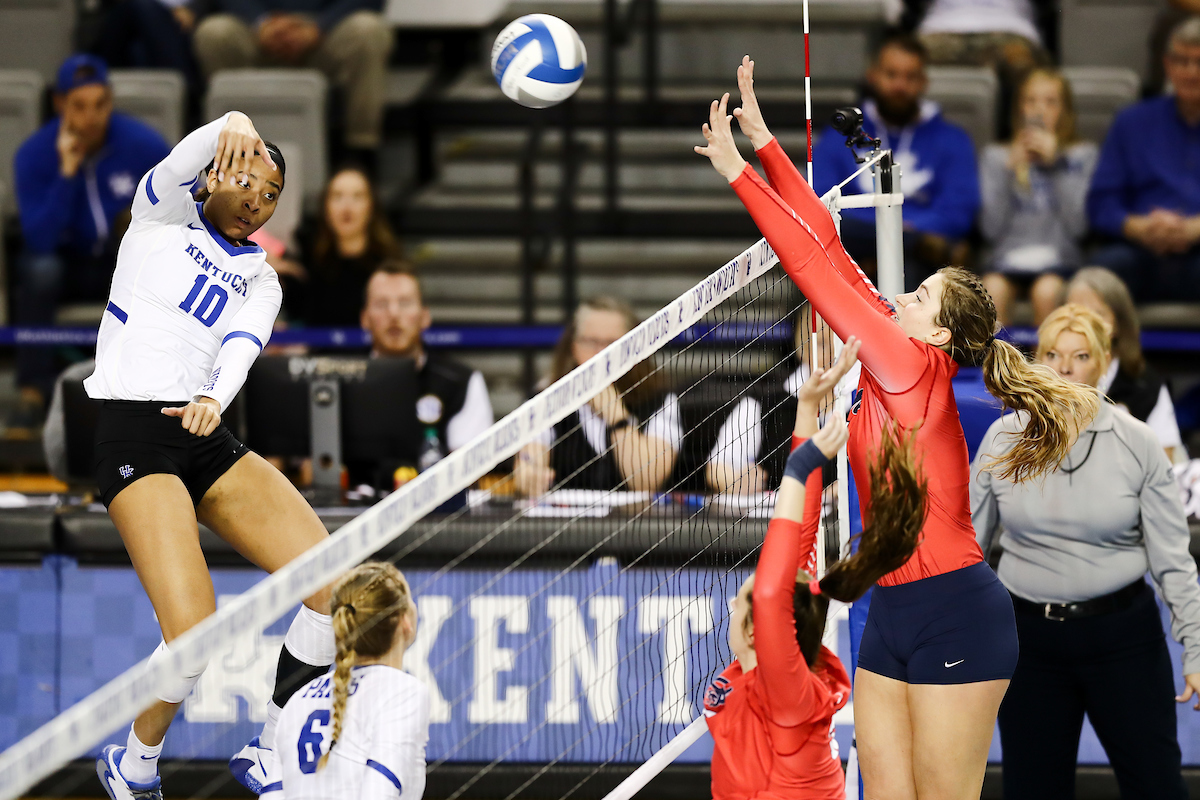 Caitlyn Cooper.

Kentucky beat Ole Miss 3-0.


Photo by Elliott Hess | UK Athletics