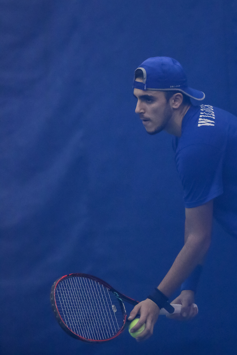 Enzo Wallart. 

Kentucky men's tennis hosts Notre Dame.

Photo by Eddie Justice | UK Athletics