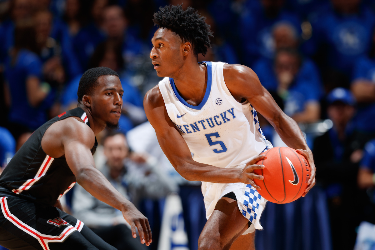 Immanuel Quickley.

Kentucky beat Lamar 81-56.


Photo by Elliott Hess | UK Athletics