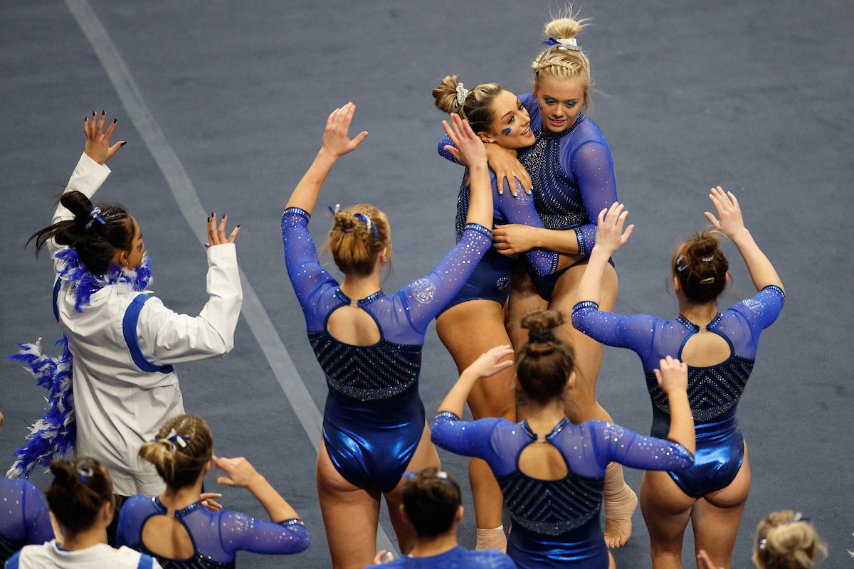 BAILEY BUNN.

Kentucky beats Ball State, 196.525-194.750.

Photo by Elliott Hess | UK Athletics