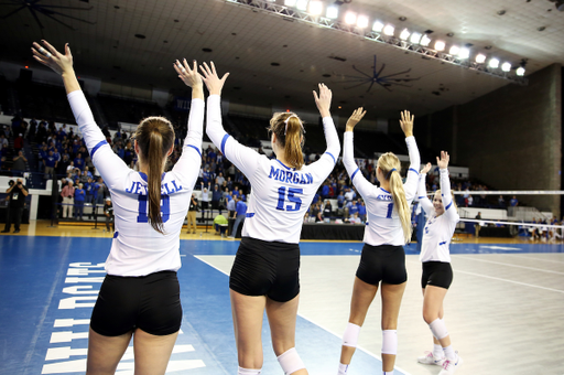 MERIDETH JEWELL, Brooke Morgan
UK volleyball beats Purdue in the second round of the NCAA Tournament.  

Photo by Britney Howard  | UK Athletics