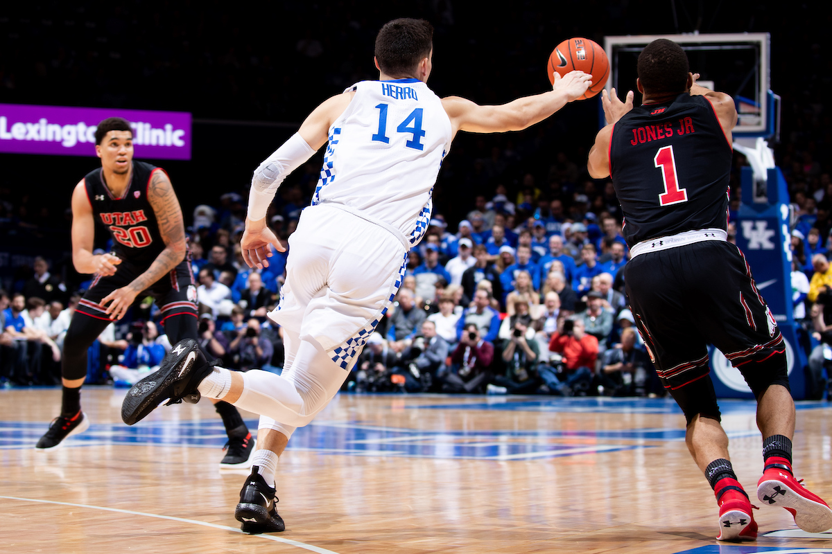 Tyler Herro.

Kentucky beat Utah 88-61 on Saturday, December 15, 2018, in Lexington's Rupp Arena.


Photo by Elliott Hess | UK Athletics