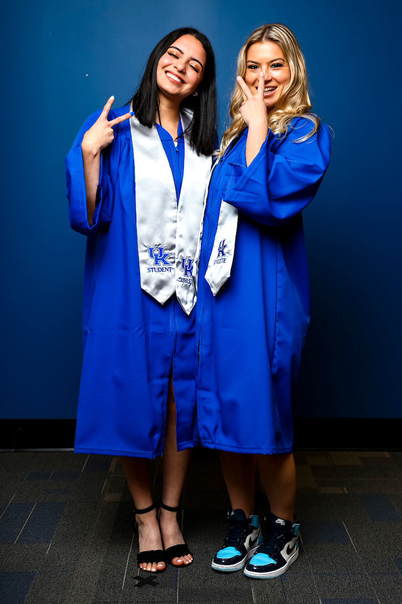Miranda Jimenez. Julia Grosso. 

December 2021 Graduation Photos.

Photo by Eddie Justice | UK Athletics
