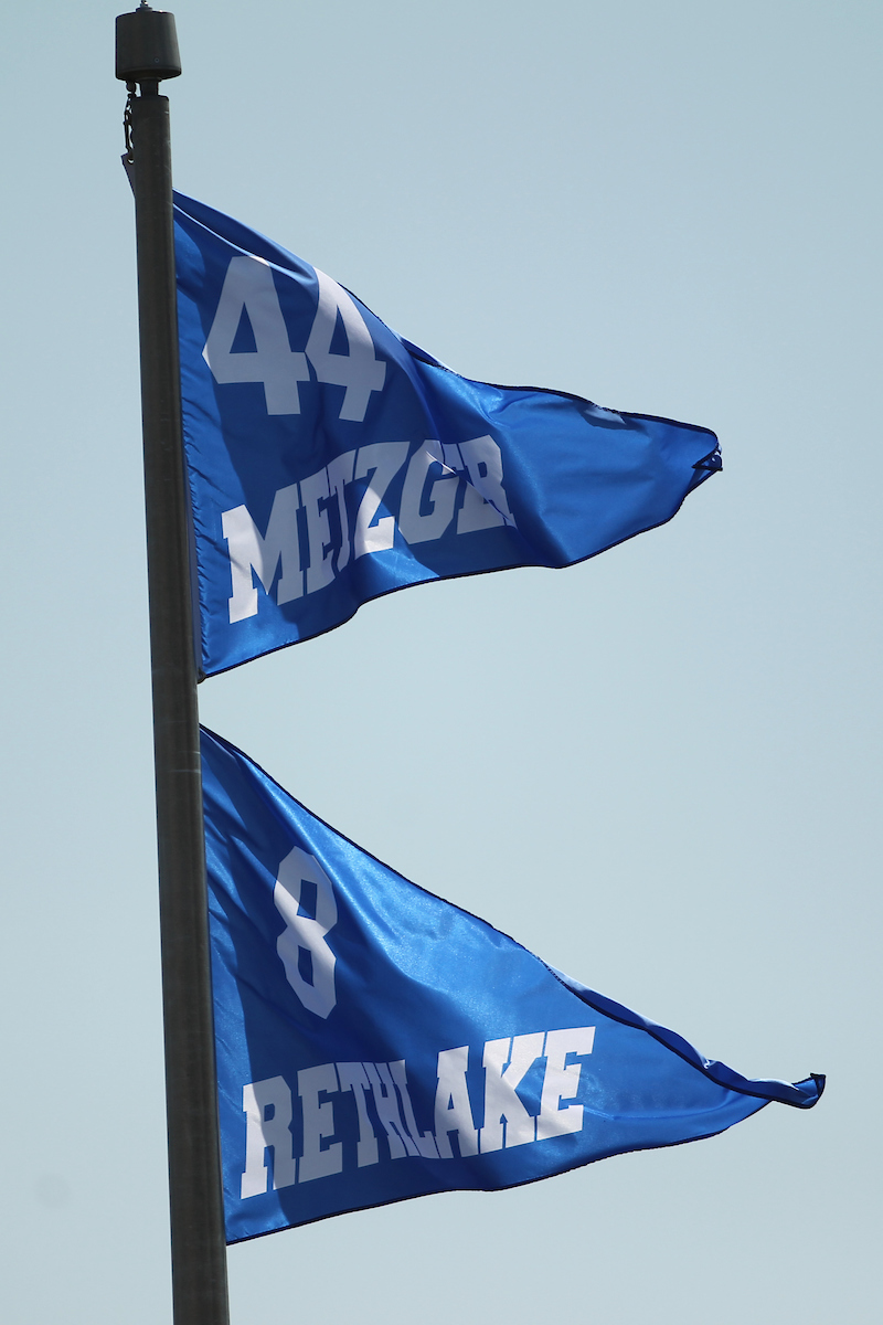 Rachael Metzger. Erin Rethlake.

The University of Kentucky softball team during Game 1 against South Carolina for Senior Day on Sunday, May 6th, 2018 at John Cropp Stadium in Lexington, Ky.

Photo by Quinn Foster I UK Athletics