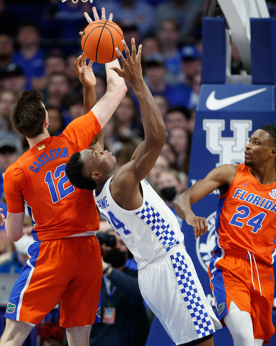 Oscar Tshiebwe.

Kentucky beat Florida 78-57.

Photo by Elliott Hess | UK Athletics