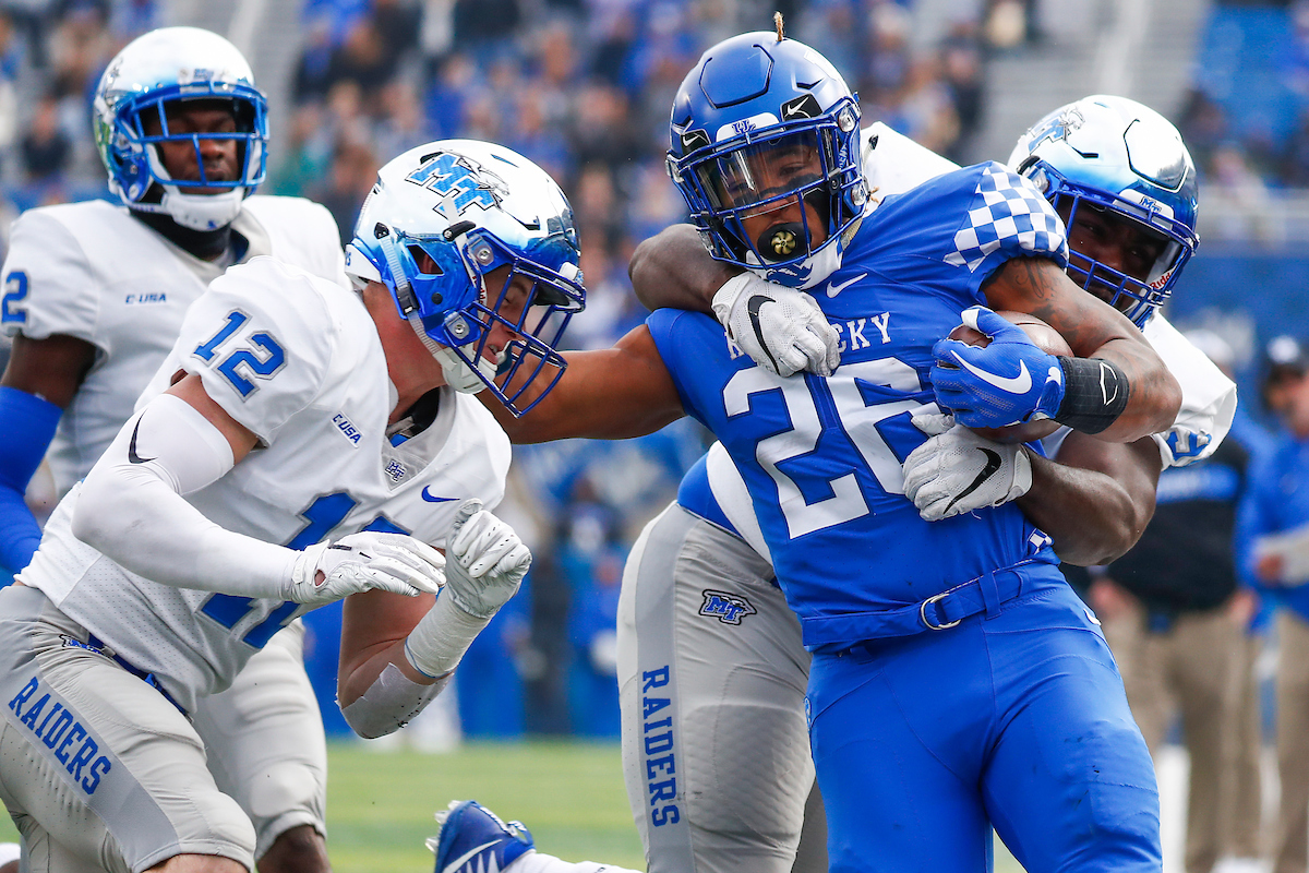 Benny Snell.

UK football beats MTSU 34-23 on Senior Day at Kroger Field.

Photo by Chet White | UK Athletics