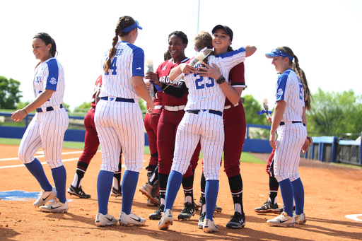 Katie Reed.

The University of Kentucky softball team during Game 1 against South Carolina for Senior Day on Sunday, May 6th, 2018 at John Cropp Stadium in Lexington, Ky.

Photo by Quinn Foster I UK Athletics