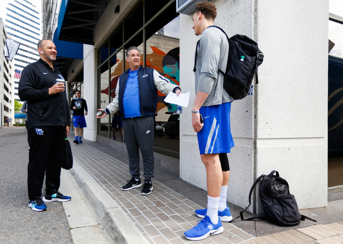 John Calipari. Tony Barbee. Reid Travis.

Practice and pressers. 

Photo by Chet White | UK Athletics