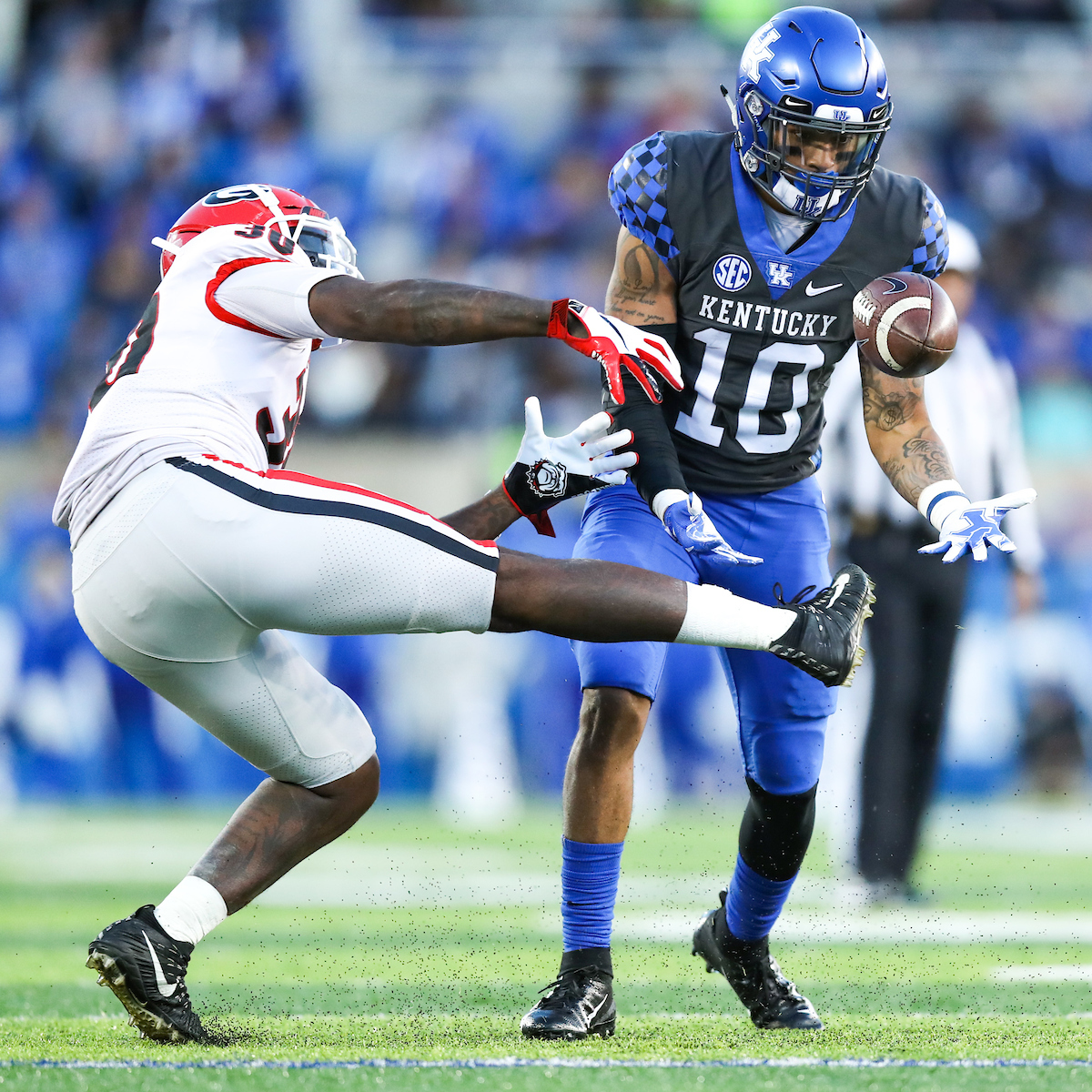 A.J. Rose.

Georgia beats UK 34-17.


Photo by Elliott Hess | UK Athletics