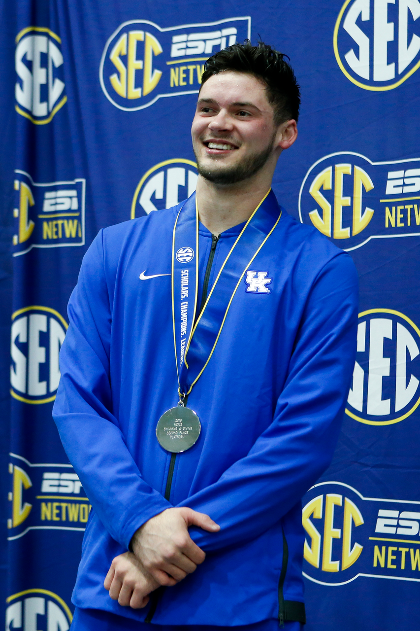 Photos from the afternoon portion of the final day of the 2019 SEC Swimming and Diving Championships in the Gabrielsen Natatorium at the University of Georgia in Athens, Ga., on Saturday, Feb. 23, 2019. (Casey Sykes)