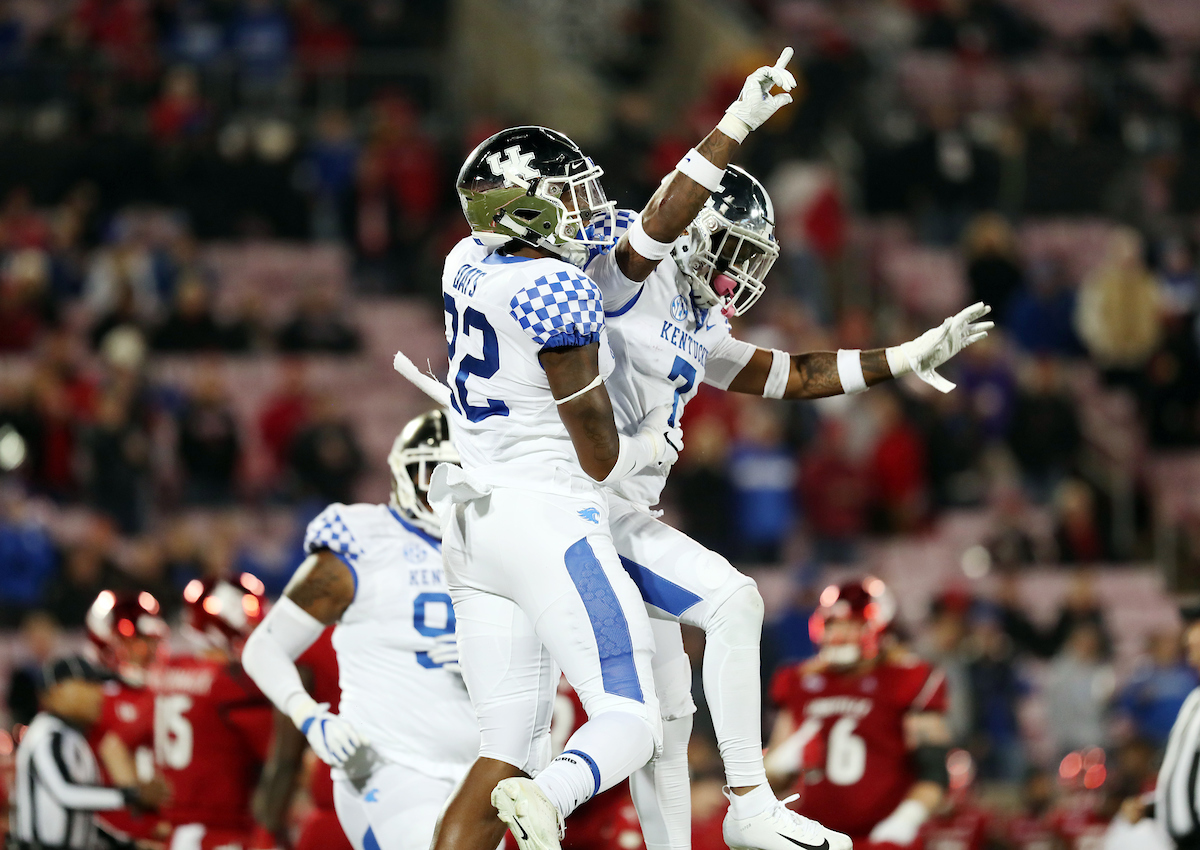 Mike Edwards

UK football beats Louisville 56-10 at Cardinal Stadium. 

Photo by Britney Howard  | UK Athletics