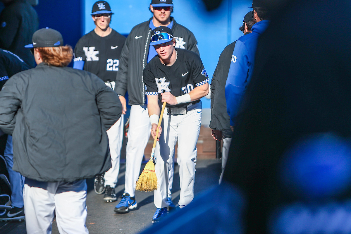 Nolan McCarthy.

Kentucky sweeps Western Michigan 16-5.

Photo by Sarah Caputi | UK Athletics