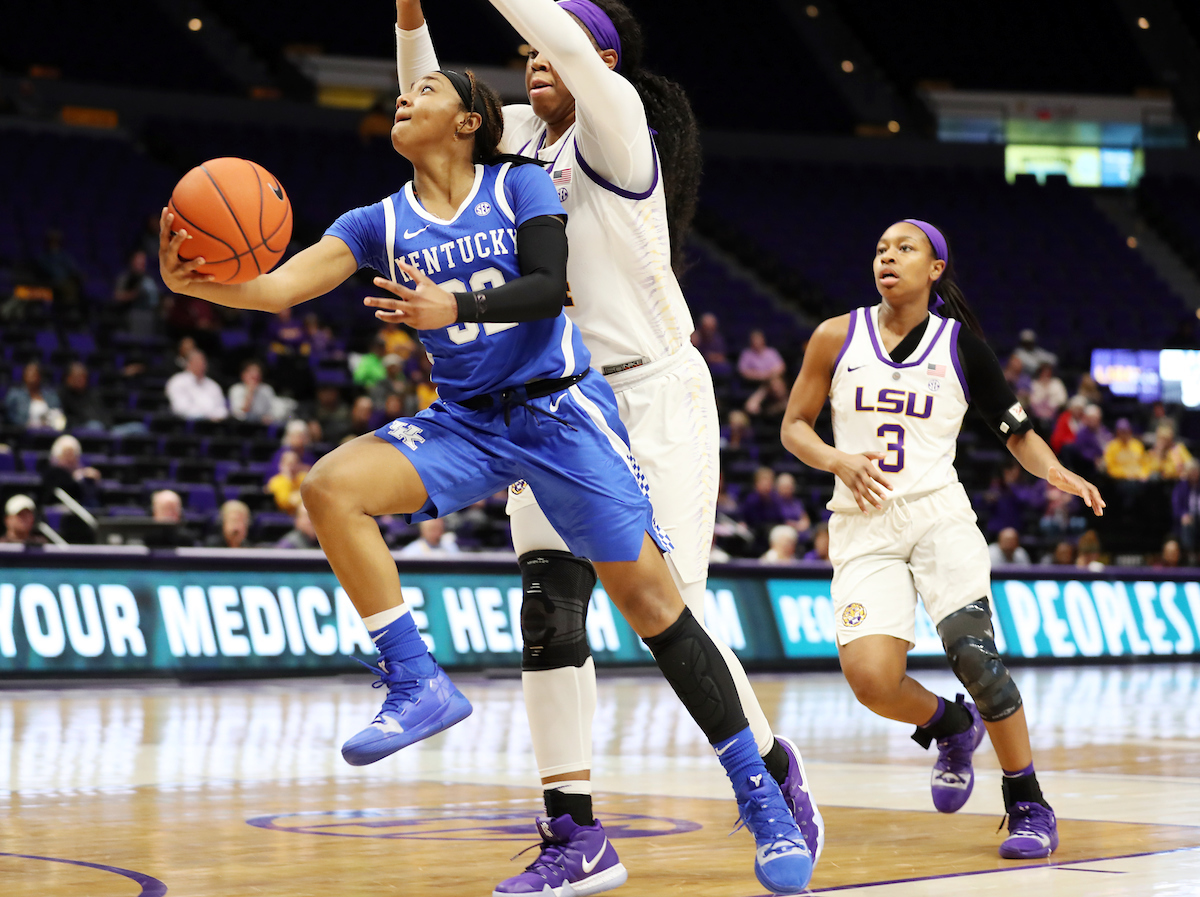 Jaida Roper

Kentucky Women's Basketball beat LSU 64-60. 

Photo by Britney Howard  | UK Athletics