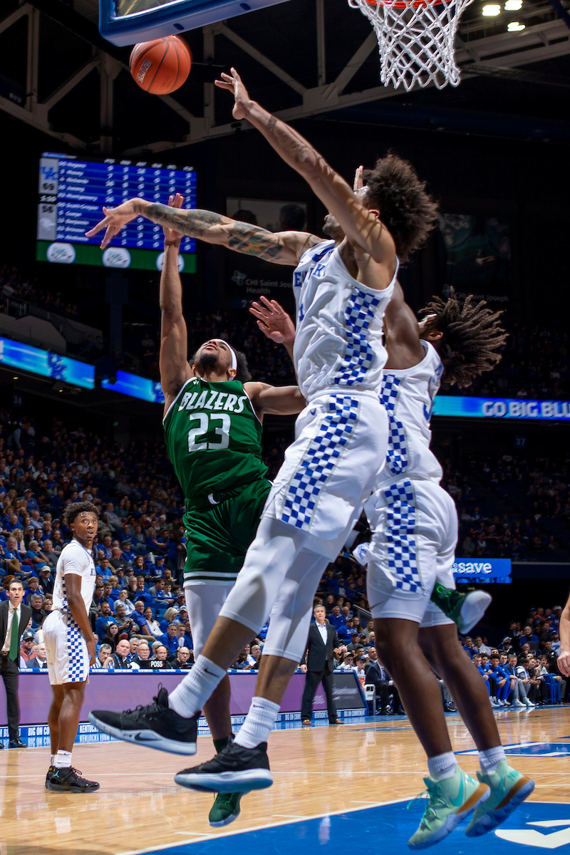Nick Richards. 

Kentucky beat UAB  69-58.

Photo By Barry Westerman | UK Athletics