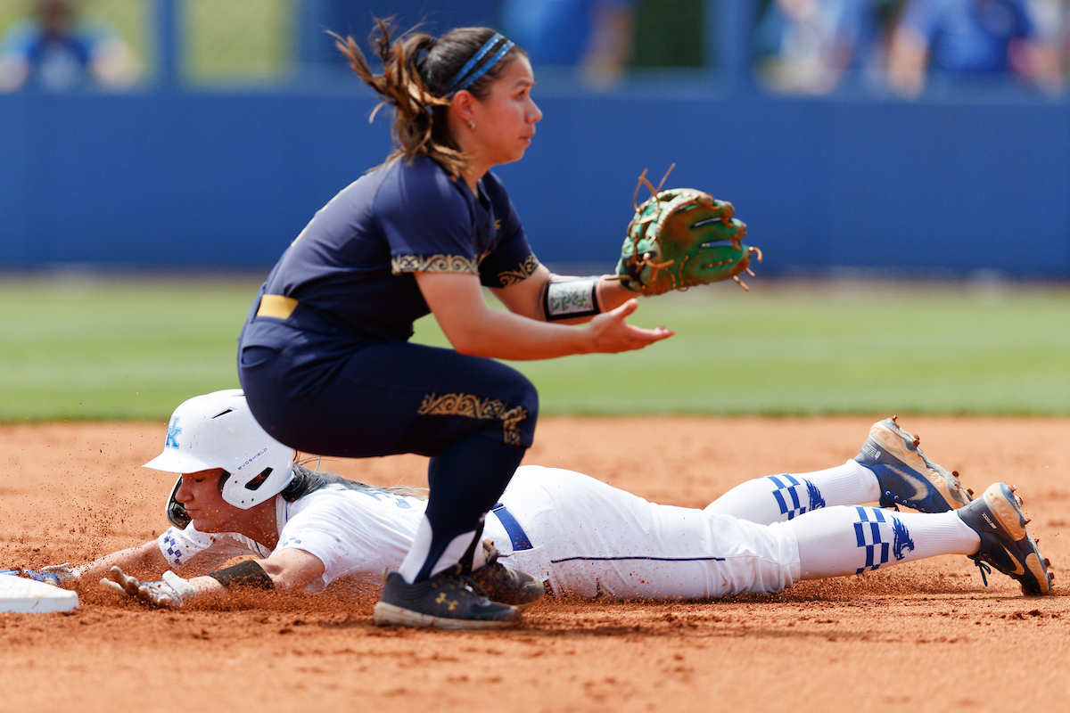 KAYLA KOWALIK.

Kentucky falls to Notre Dame, 12-3.

Photo by Elliott Hess | UK Athletics