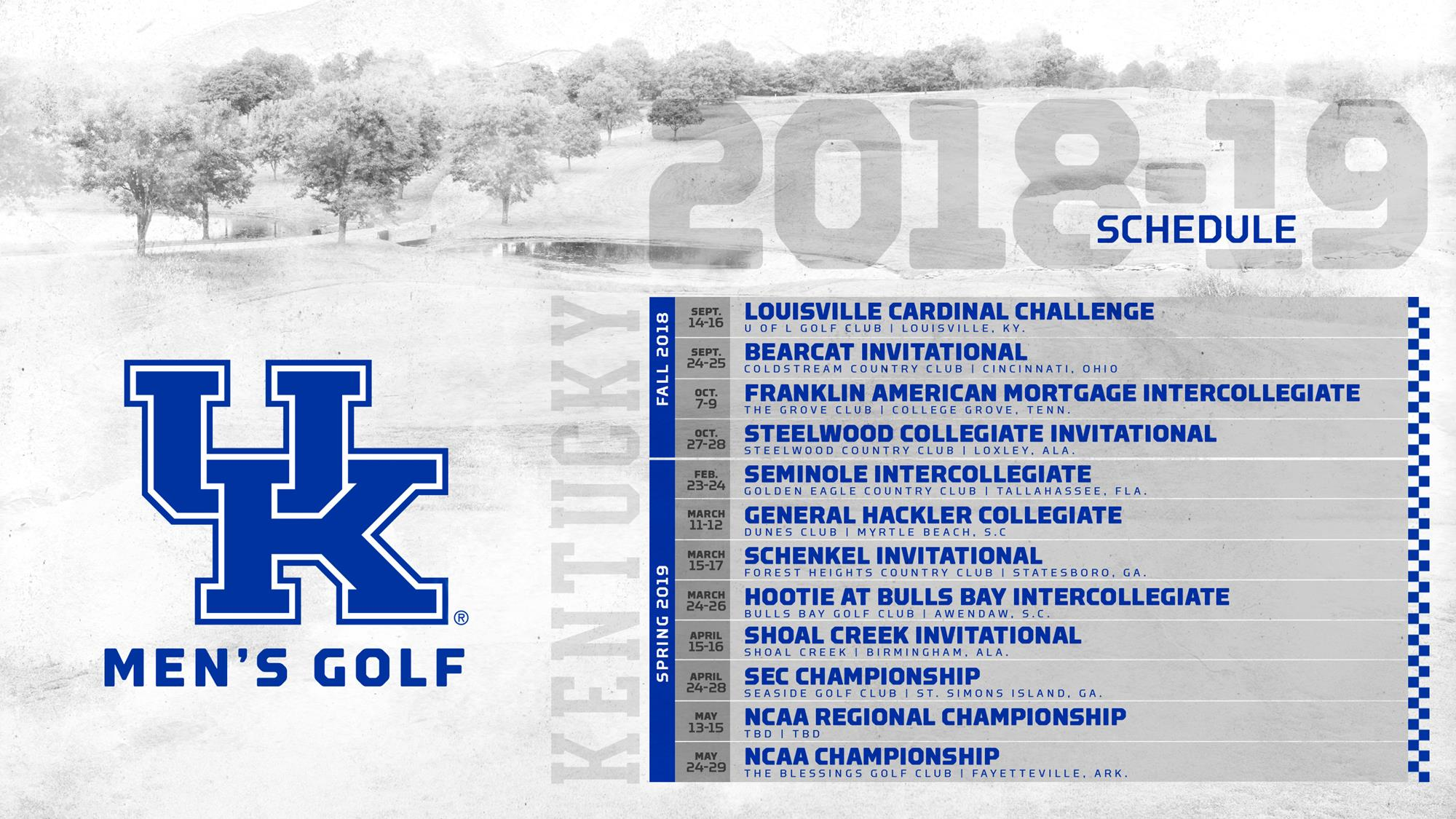 Men’s Golf Announces 2018-19 Schedule