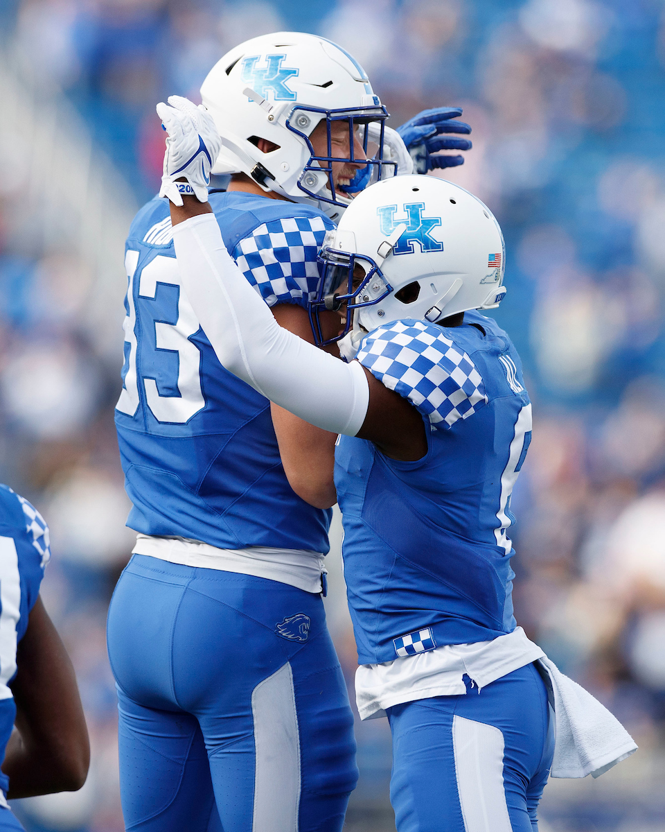 Josh Ali. Justin Rigg.Kentucky beat New Mexico State 56-16.Photo by Elliott Hess | UK Athletics