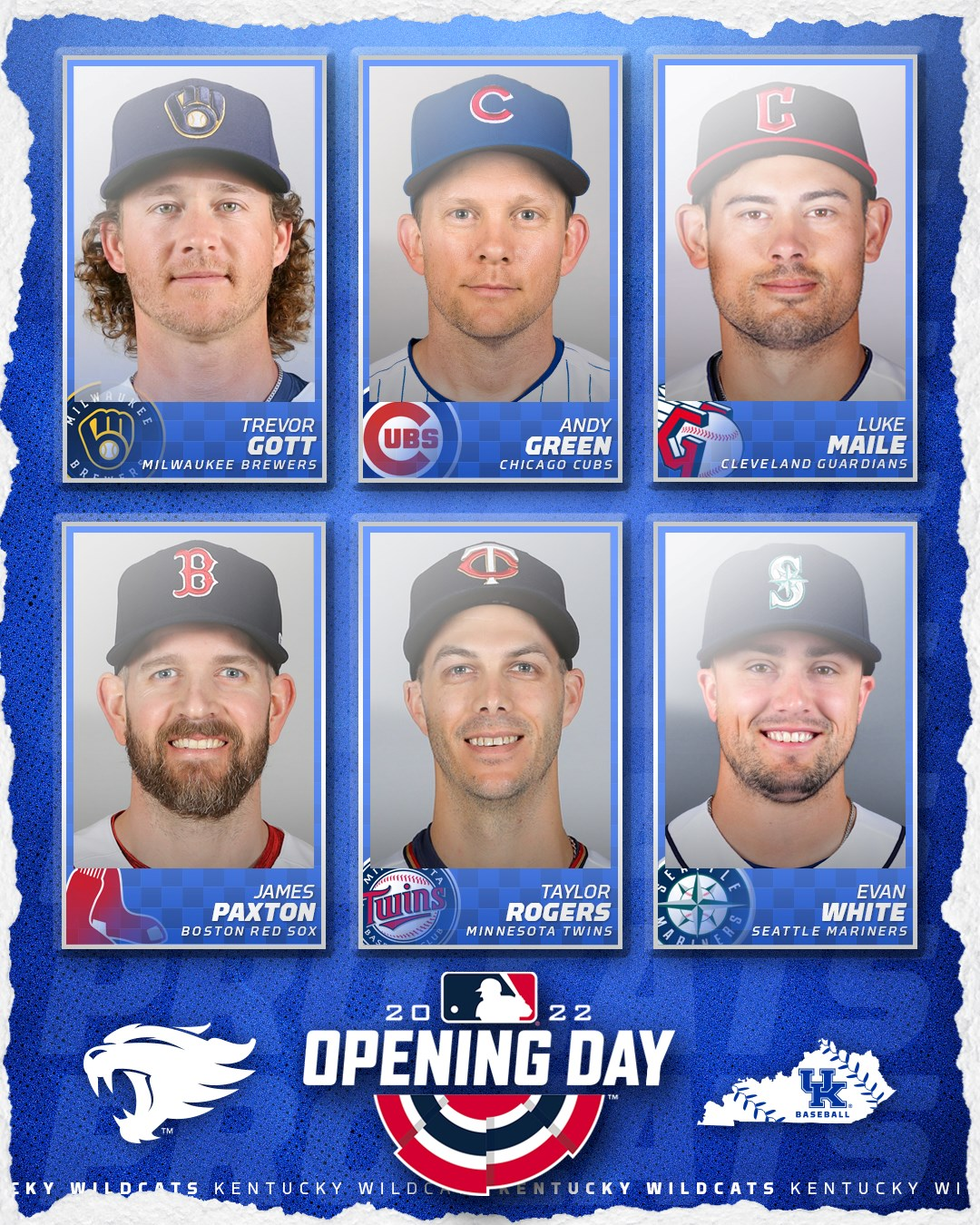 Five Former Wildcats on MLB Opening Day Rosters