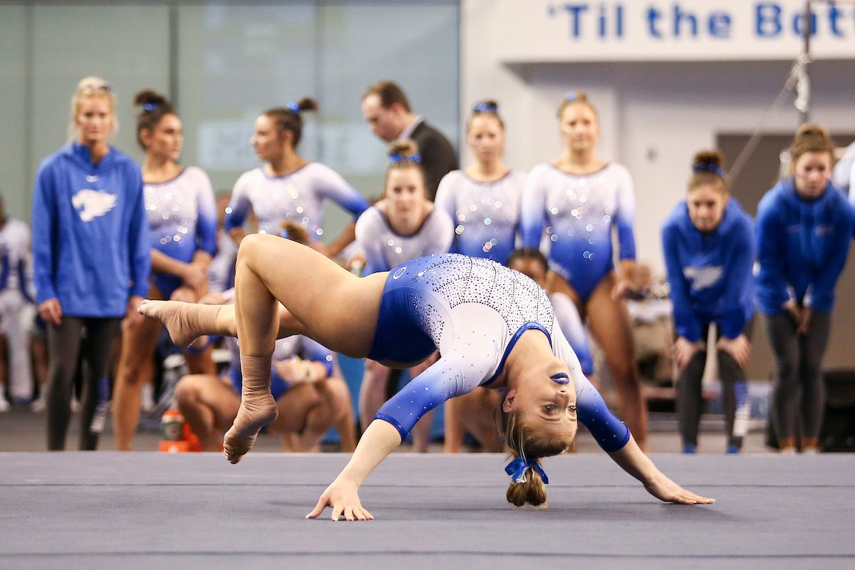 Hailey Poland.

Kentucky falls to Georgia 197.050-196.825.

Photo by Hannah Phillips | UK Athletics