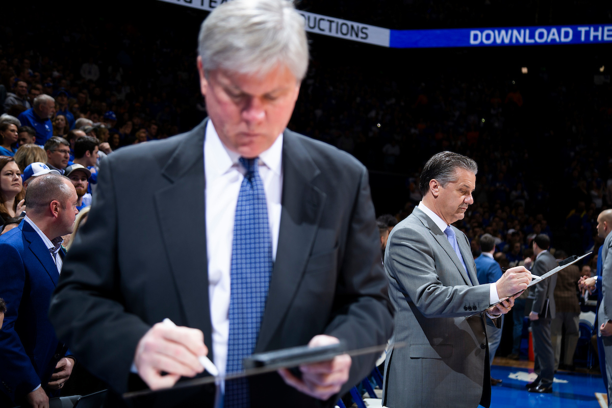 John Robic. John Calipari.

Kentucky beat Tennessee 86-69.

Photo by Chet White | UK Athletics