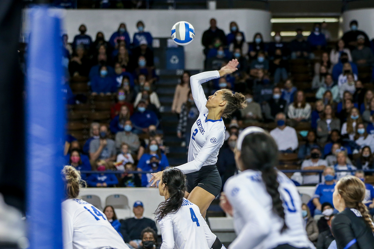Madi Skinner.

Kentucky sweeps Texas A&M 3 - 0.

Photo by Sarah Caputi | UK Athletics