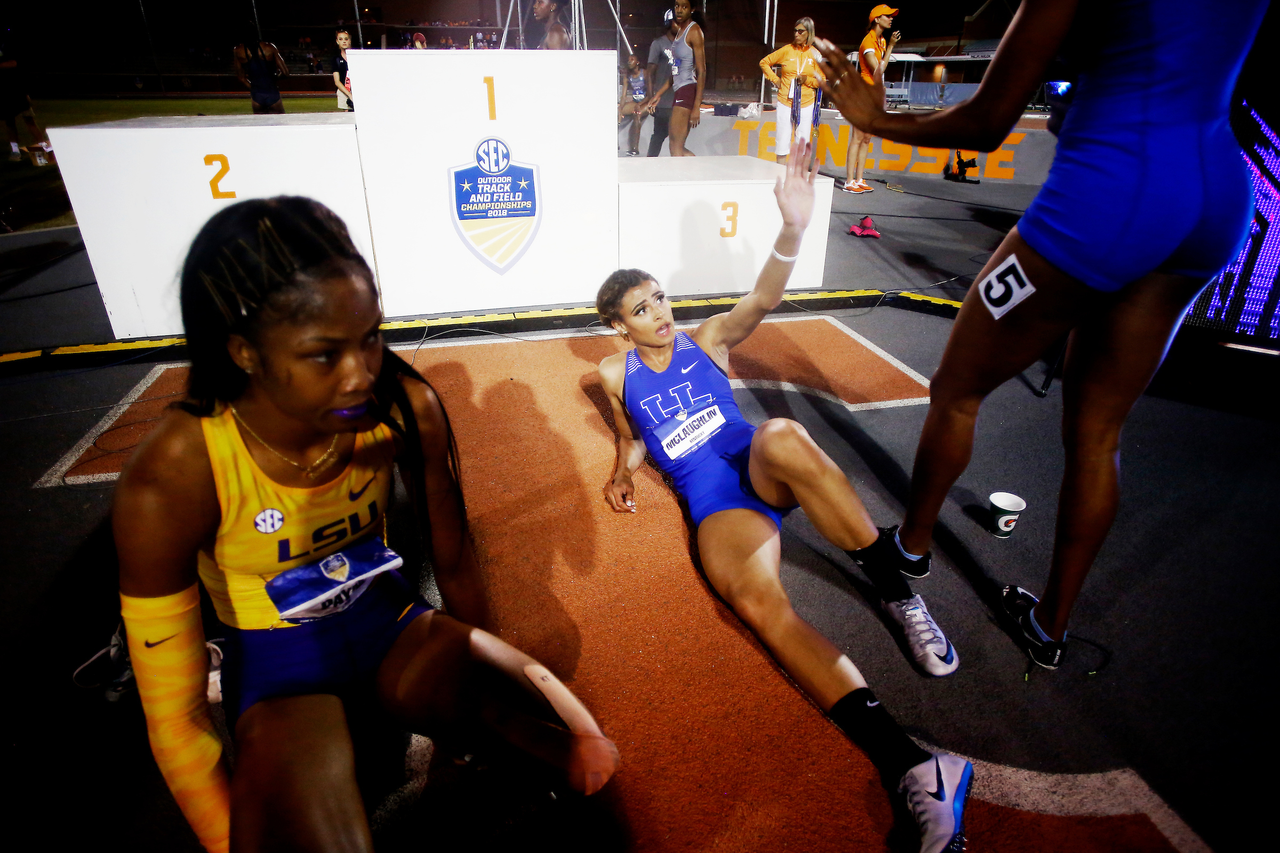 Sydney McLaughlin.

Day three of the 2018 SEC Outdoor Track and Field Championships on Sunday, May 13, 2018, at Tom Black Track in Knoxville, TN.

Photo by Chet White | UK Athletics