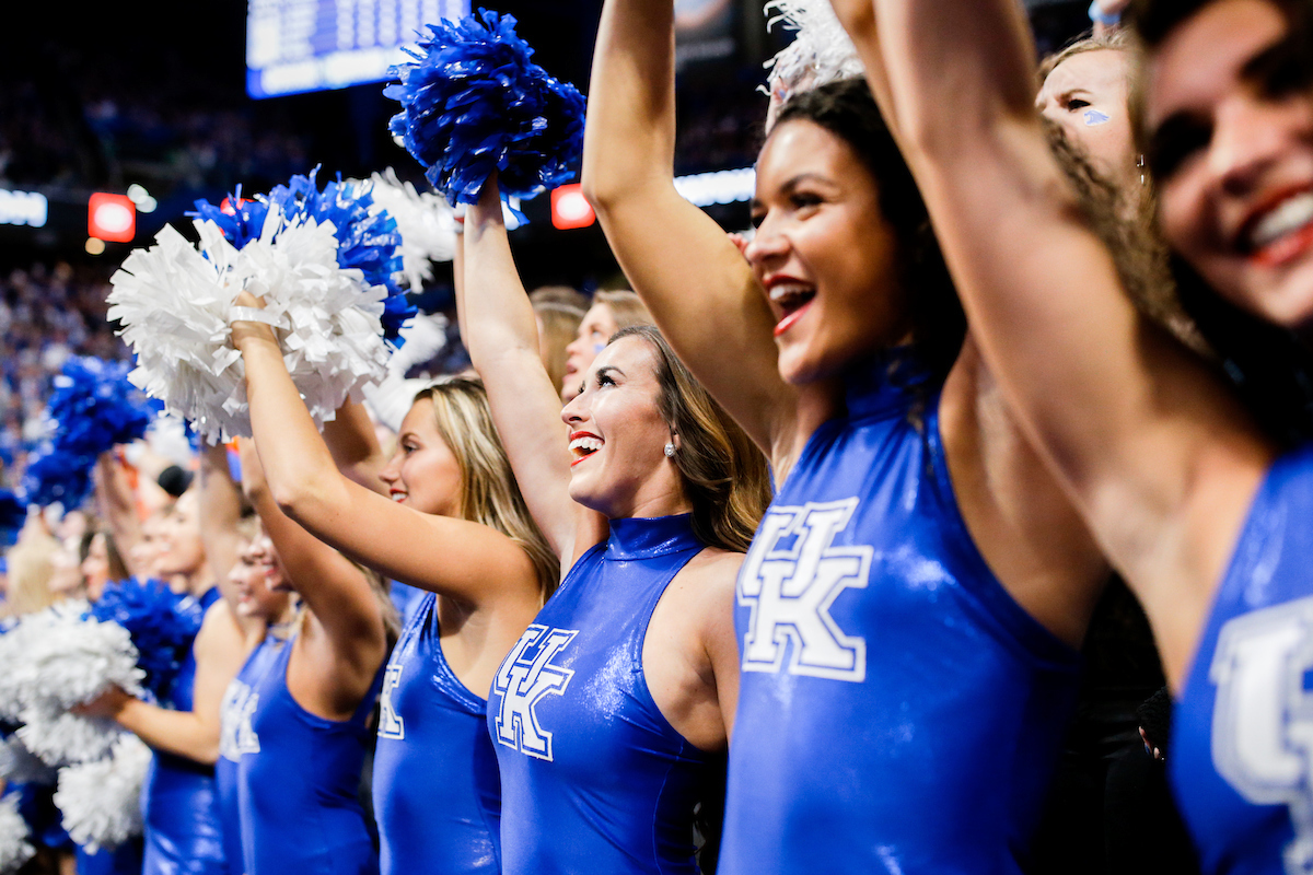 Dance team.


The UK men's basketball team beat Kansas 71-63 at Rupp Arena on Saturday, January 26, 2019.

Photo by Isaac Janssen | UK Athletics