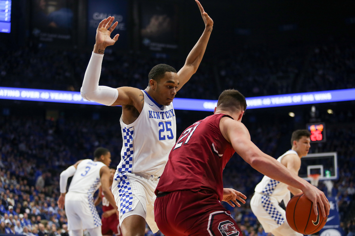 PJ Washington.

The University of Kentucky men's basketball team beats South Carolina 76-48.

Photo by Hannah Phillips| UK Athletics
