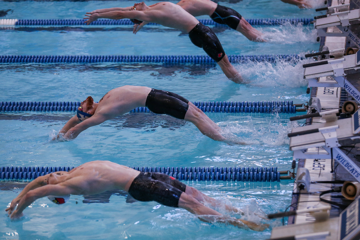 Kentucky Women's Swim/Dive beats Louisville
Kentucky Men's Swim/Dive fall to Louisville.

Photo by Sarah Caputi ?UK Athletics