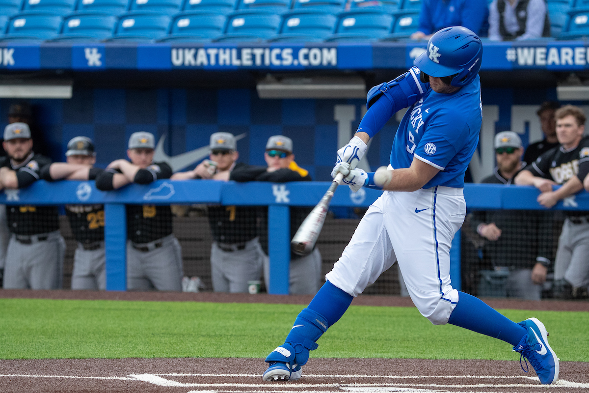 Kentucky Wildcats T.J. Collett (5)

The UK baseball team beat NKU 5-4 on Wednesday, February 27, 2019.