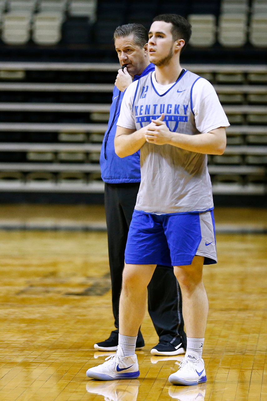 John Calipari. Brad Calipari.

The University of Kentucky men's basketball team practiced at Memorial Gymnasium in Nashville, TN., on Friday, January 12, 2018.

Photo by Chet White | UK Athletics