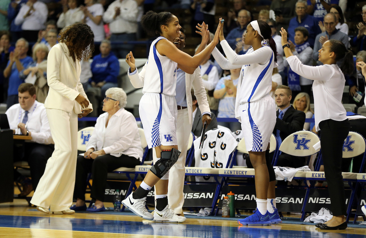 Alyssa Rice

The University of Kentucky women's basketball team falls to Mississippi State on Senior Day on Sunday, February 25, 2018 at the Memorial Coliseum.

Photo by Britney Howard | UK Athletics