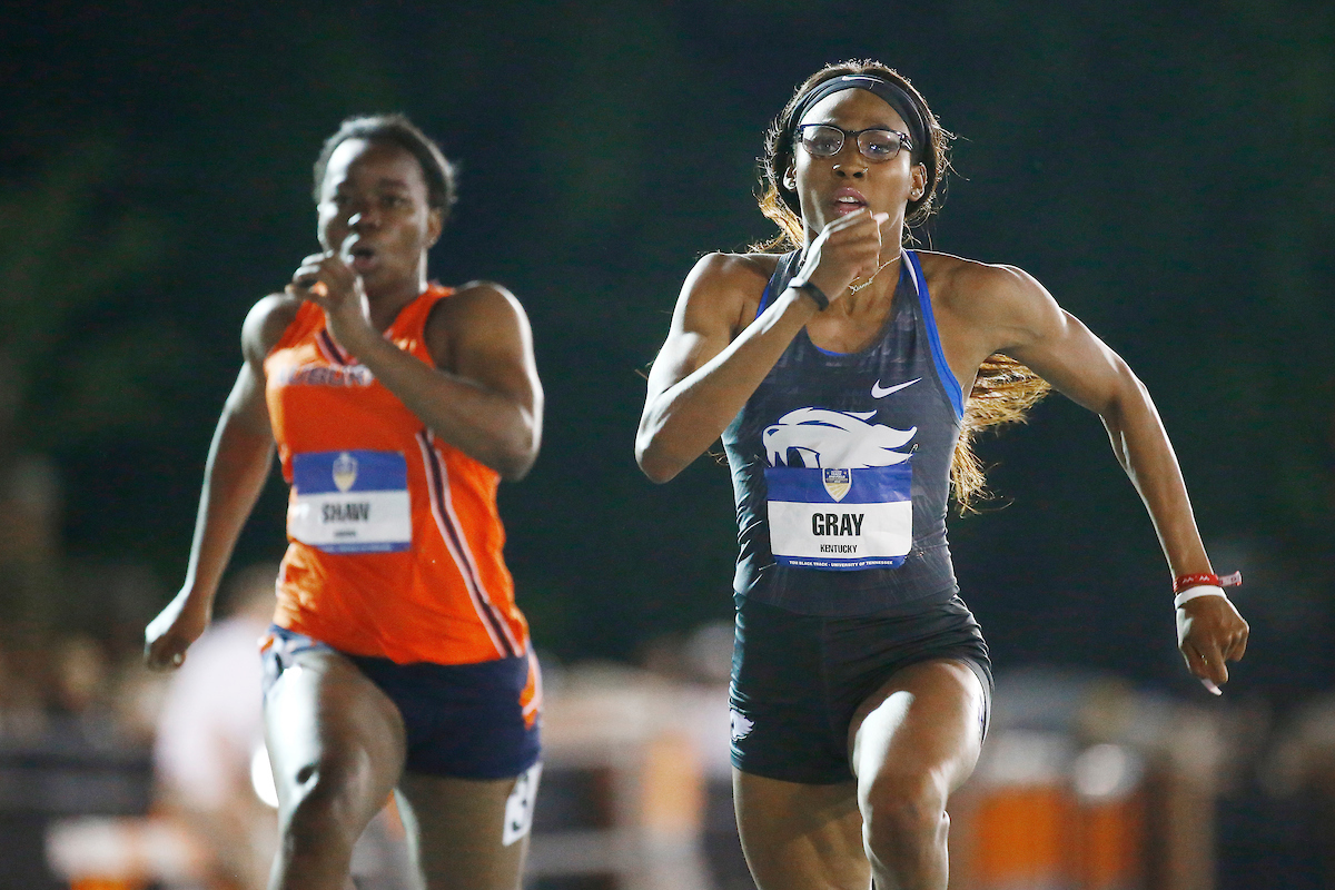 Kianna Gray.

Day two of the 2018 SEC Outdoor Track and Field Championships on Saturday, May 12, 2018, at Tom Black Track in Knoxville, TN.

Photo by Chet White | UK Athletics