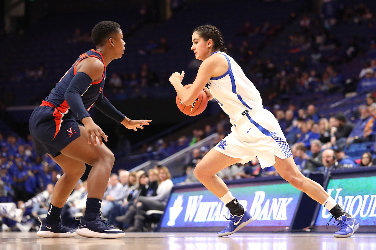 Maci Morris.

Women's basketball beats Virginia 63-51 at Rupp Arena on Thursday, November 15th, 2018.

Photo by Quinn Foster.